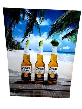 2007 Corona Extra Beer Greedy Beach Vintage Magazine Print Ad